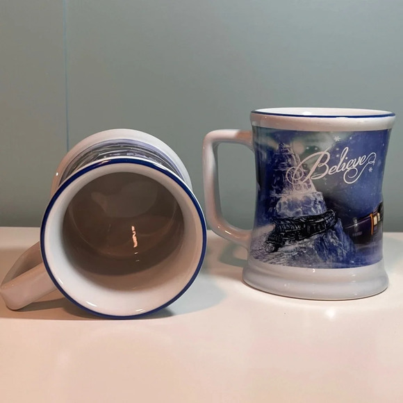 The Polar Express Set of Two Ceramic ‘Believe’ 3D Mugs. 14 oz. - Picture 2 of 11